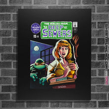 Load image into Gallery viewer, Shirts Posters / 4&quot;x6&quot; / Black Sewer Thing
