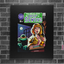 Load image into Gallery viewer, Shirts Posters / 4&quot;x6&quot; / Black Sewer Thing
