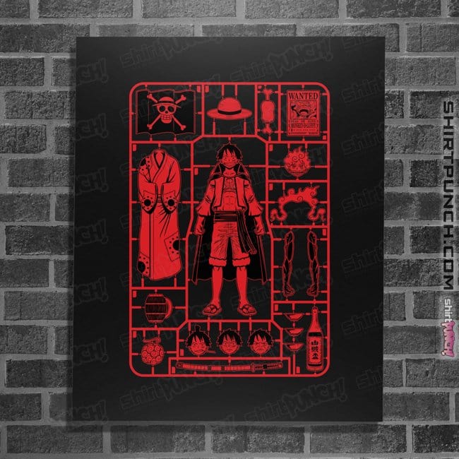 Daily_Deal_Shirts Posters / 4"x6" / Black Luffy Model Sprue