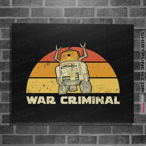 Daily_Deal_Shirts Posters / 4"x6" / Black Vintage Criminal Droid