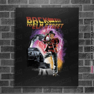 Daily_Deal_Shirts Posters / 4"x6" / Black Back To Elm Street