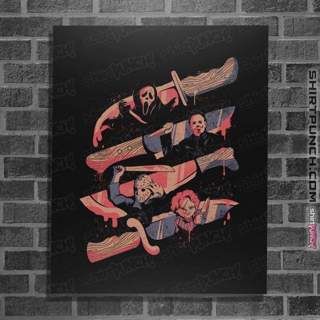 Daily_Deal_Shirts Posters / 4"x6" / Black Knife Killers