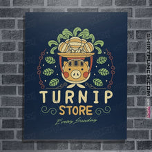 Load image into Gallery viewer, Shirts Posters / 4&quot;x6&quot; / Navy The Best Turnip Store
