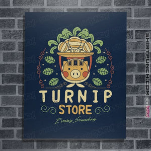Shirts Posters / 4"x6" / Navy The Best Turnip Store