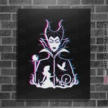Load image into Gallery viewer, Daily_Deal_Shirts Posters / 4&quot;x6&quot; / Black Glitched Maleficent
