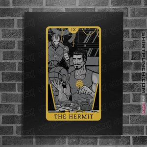 Shirts Posters / 4"x6" / Black Tarot The Iron Hermit