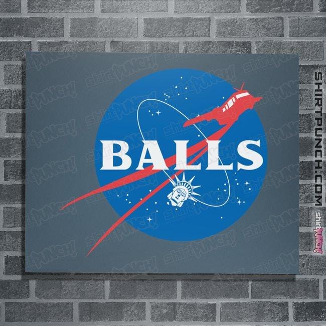 Secret_Shirts Posters / 4"x6" / Indigo Blue Balls