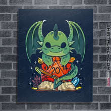 Load image into Gallery viewer, Shirts Posters / 4&quot;x6&quot; / Navy Dragon Dice
