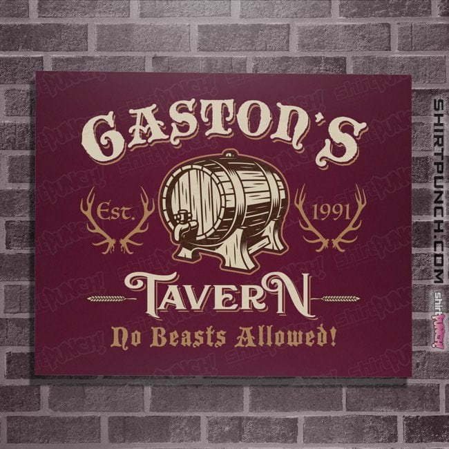 Secret_Shirts Posters / 4"x6" / Maroon Gaston's Tavern