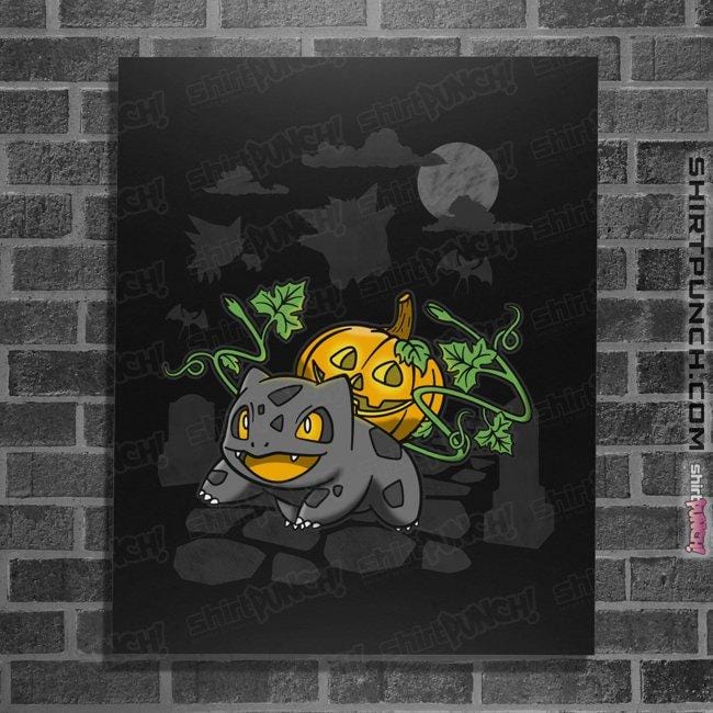 Secret_Shirts Posters / 4"x6" / Black Bulb O Lantern