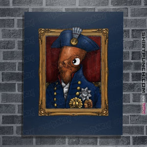 Daily_Deal_Shirts Posters / 4"x6" / Navy The Admiral