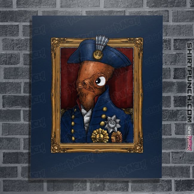Daily_Deal_Shirts Posters / 4"x6" / Navy The Admiral
