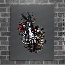 Load image into Gallery viewer, Secret_Shirts Posters / 4&quot;x6&quot; / Charcoal Alice In Madness
