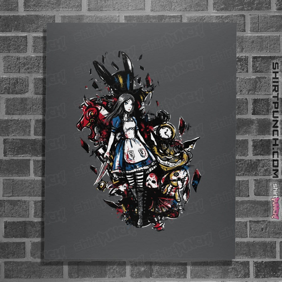 Secret_Shirts Posters / 4"x6" / Charcoal Alice In Madness