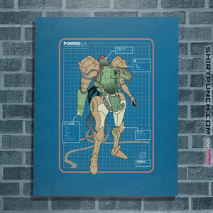 Shirts Posters / 4"x6" / Sapphire Super PowerSuit