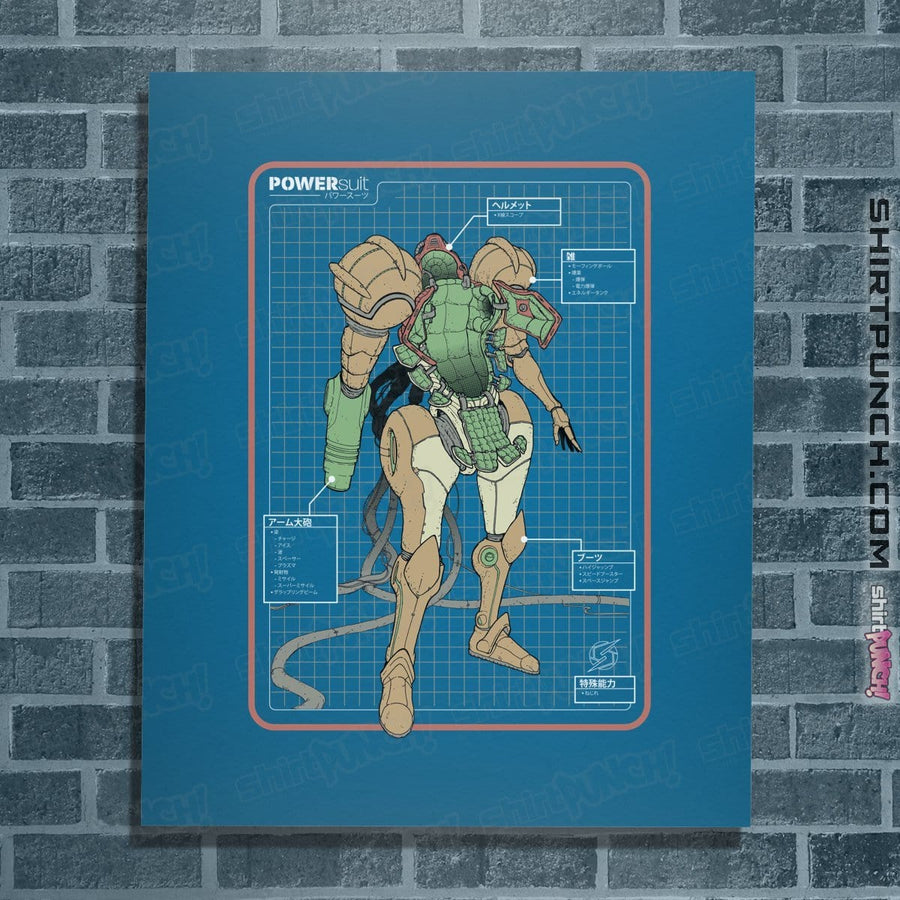 Shirts Posters / 4"x6" / Sapphire Super PowerSuit