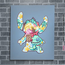 Load image into Gallery viewer, Shirts Posters / 4&quot;x6&quot; / Powder Blue Magical Silhouettes - Stitch
