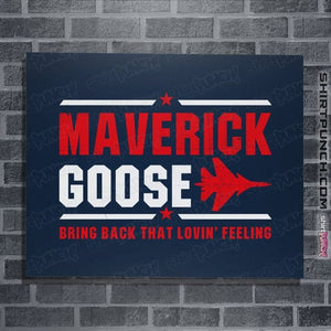 Shirts Posters / 4"x6" / Navy Maverick And Goose