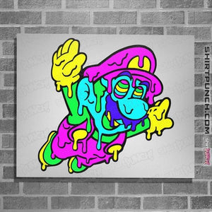 Secret_Shirts Posters / 4"x6" / White Trip Mario