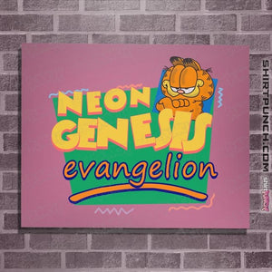 Shirts Posters / 4"x6" / Azalea Neon Garfield Evangelion Pink