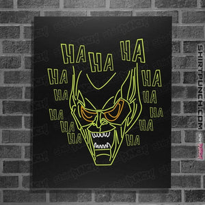 Shirts Posters / 4"x6" / Black Neon Green Goblin