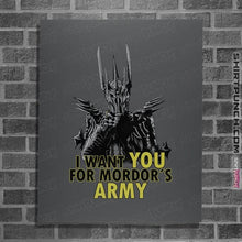 Load image into Gallery viewer, Shirts Posters / 4&quot;x6&quot; / Charcoal Mordor&#39;s Army
