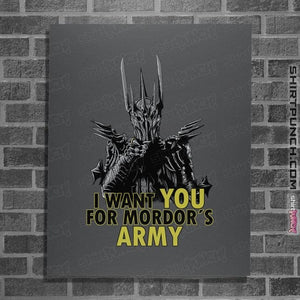 Shirts Posters / 4"x6" / Charcoal Mordor's Army