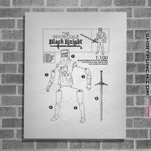 Load image into Gallery viewer, Shirts Posters / 4&quot;x6&quot; / White The Invincible Black Knight
