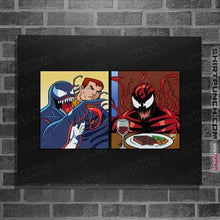 Load image into Gallery viewer, Shirts Posters / 4&quot;x6&quot; / Black Symbiotes Yelling
