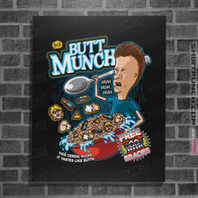 Load image into Gallery viewer, Shirts Posters / 4&quot;x6&quot; / Black Butt Munch
