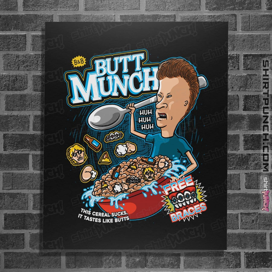 Shirts Posters / 4"x6" / Black Butt Munch