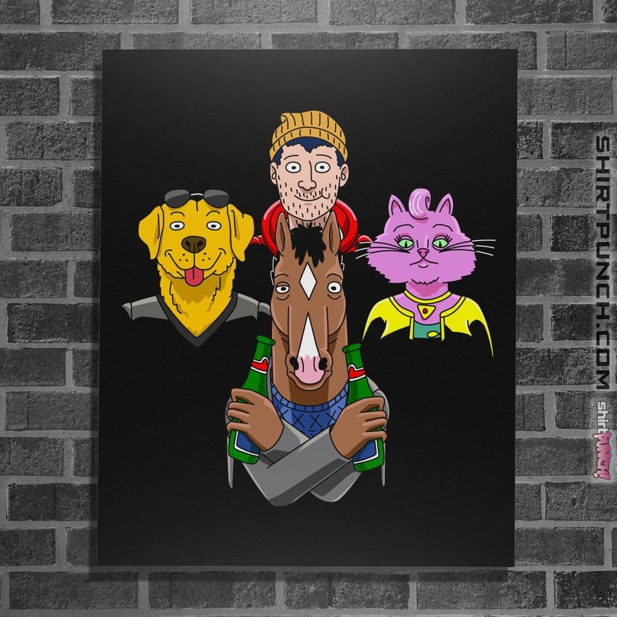Shirts Posters / 4"x6" / Black Bojack Rhapsody