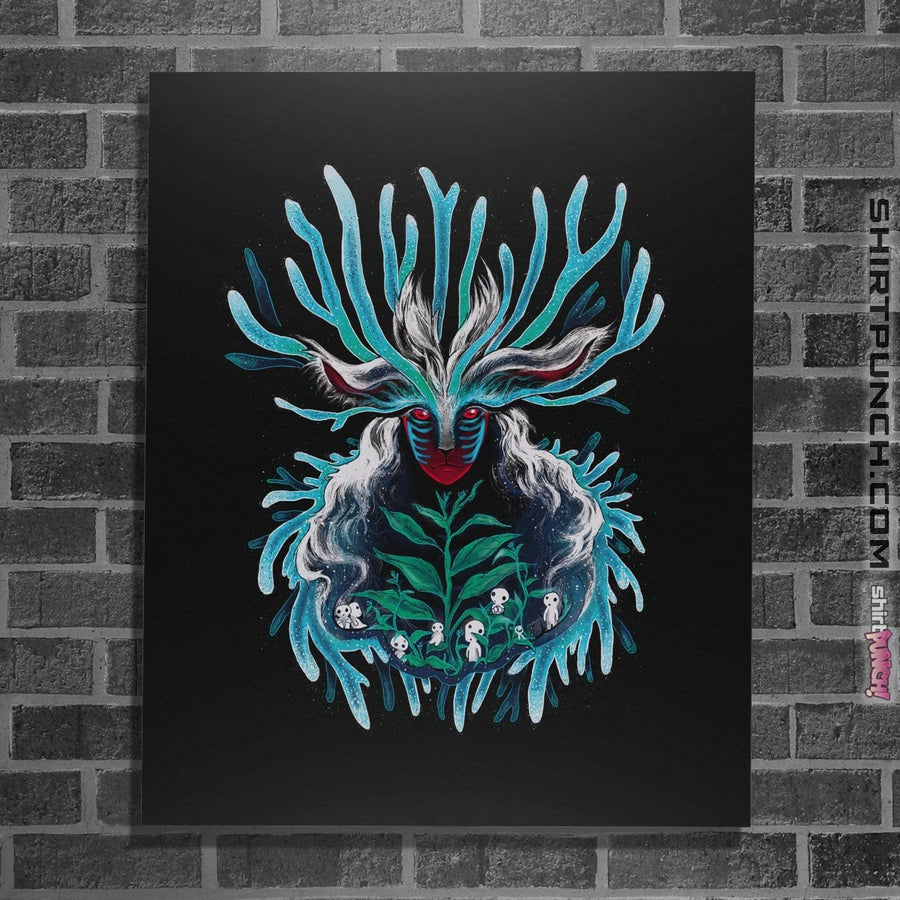 Shirts Posters / 4"x6" / Black The Forest Spirit