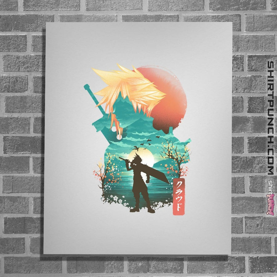 Shirts Posters / 4"x6" / White Ukiyo Cloud