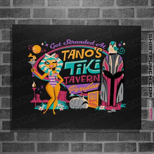 Daily_Deal_Shirts Posters / 4"x6" / Black Tano's Tiki Tavern