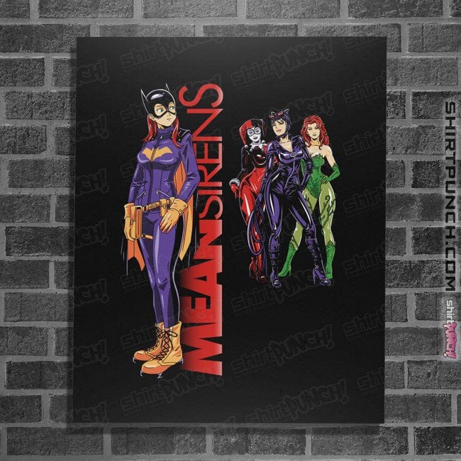 Daily_Deal_Shirts Posters / 4"x6" / Black Mean Sirens