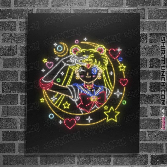 Shirts Posters / 4"x6" / Black Sailor Neon