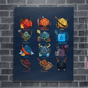 Shirts Posters / 4"x6" / Navy Dice Roles