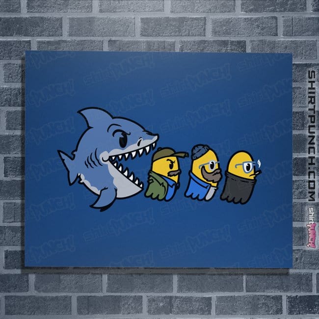 Daily_Deal_Shirts Posters / 4"x6" / Royal Blue Jawsman