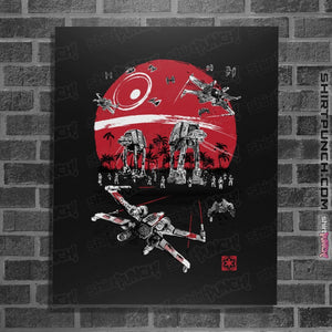 Shirts Posters / 4"x6" / Black Battle on the beach