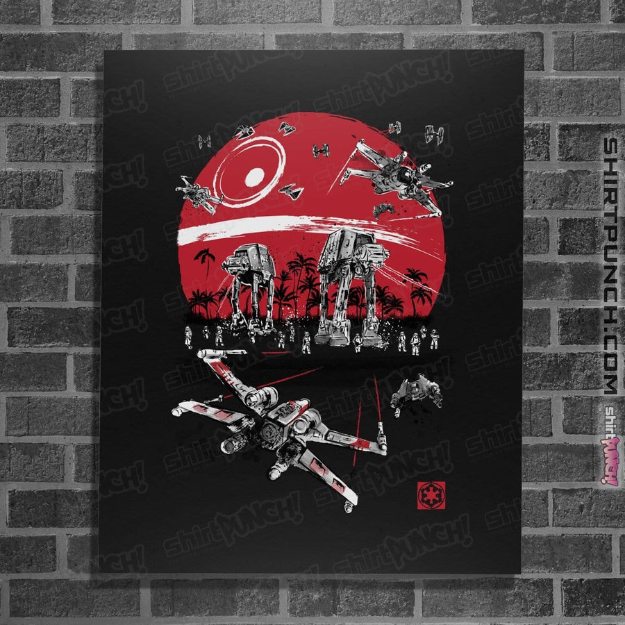 Shirts Posters / 4"x6" / Black Battle on the beach