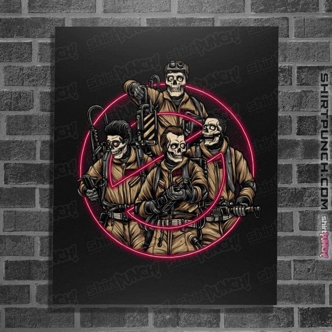 Secret_Shirts Posters / 4"x6" / Black Busted Ghouls