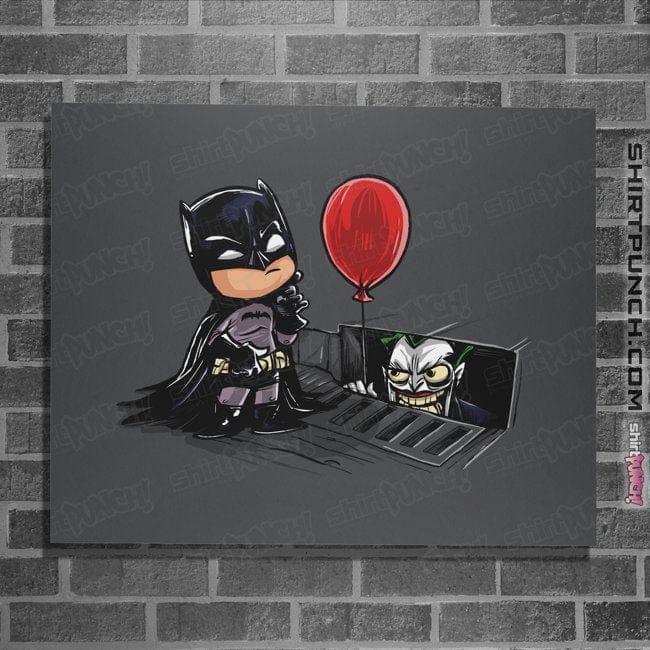 Secret_Shirts Posters / 4"x6" / Charcoal Batman IT