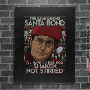 Shirts Posters / 4"x6" / Black Santa Bond