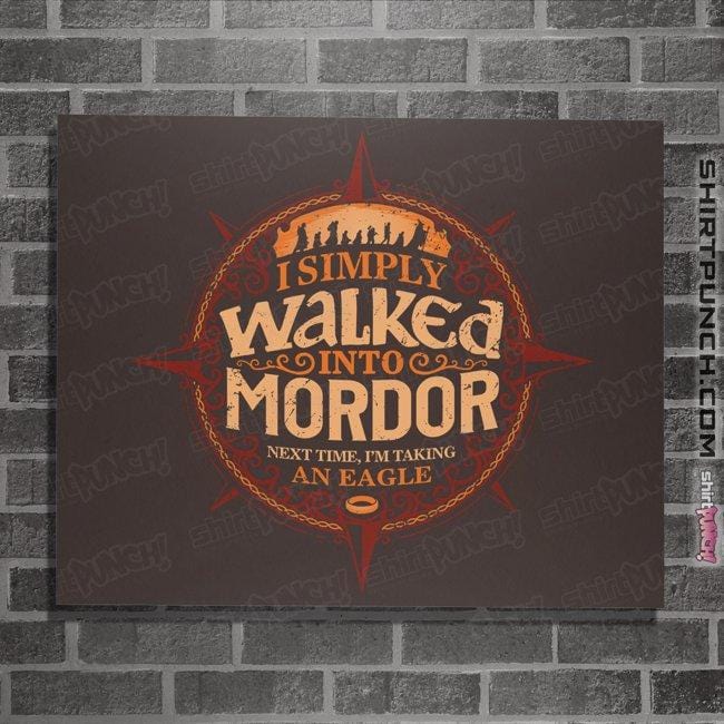 Shirts Posters / 4"x6" / Dark Chocolate I Simply Walked