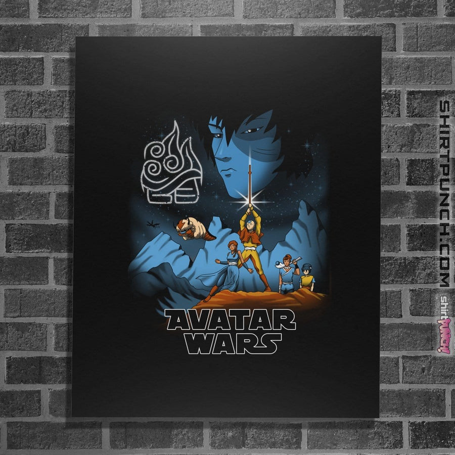 Shirts Posters / 4"x6" / Black Avatar Wars