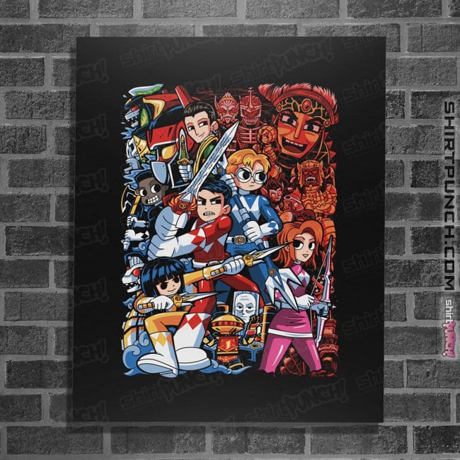 Secret_Shirts Posters / 4"x6" / Black Morphin Pilgrim!