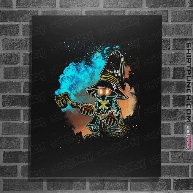 Daily_Deal_Shirts Posters / 4"x6" / Black Soul Of The Black Mage