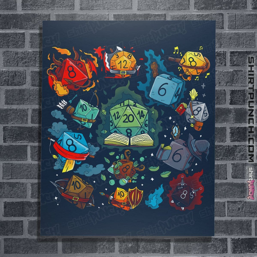 Shirts Posters / 4"x6" / Navy DiceWorld