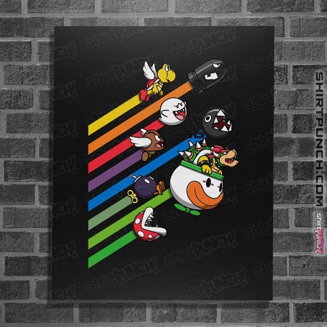Daily_Deal_Shirts Posters / 4"x6" / Black Pixel Pests